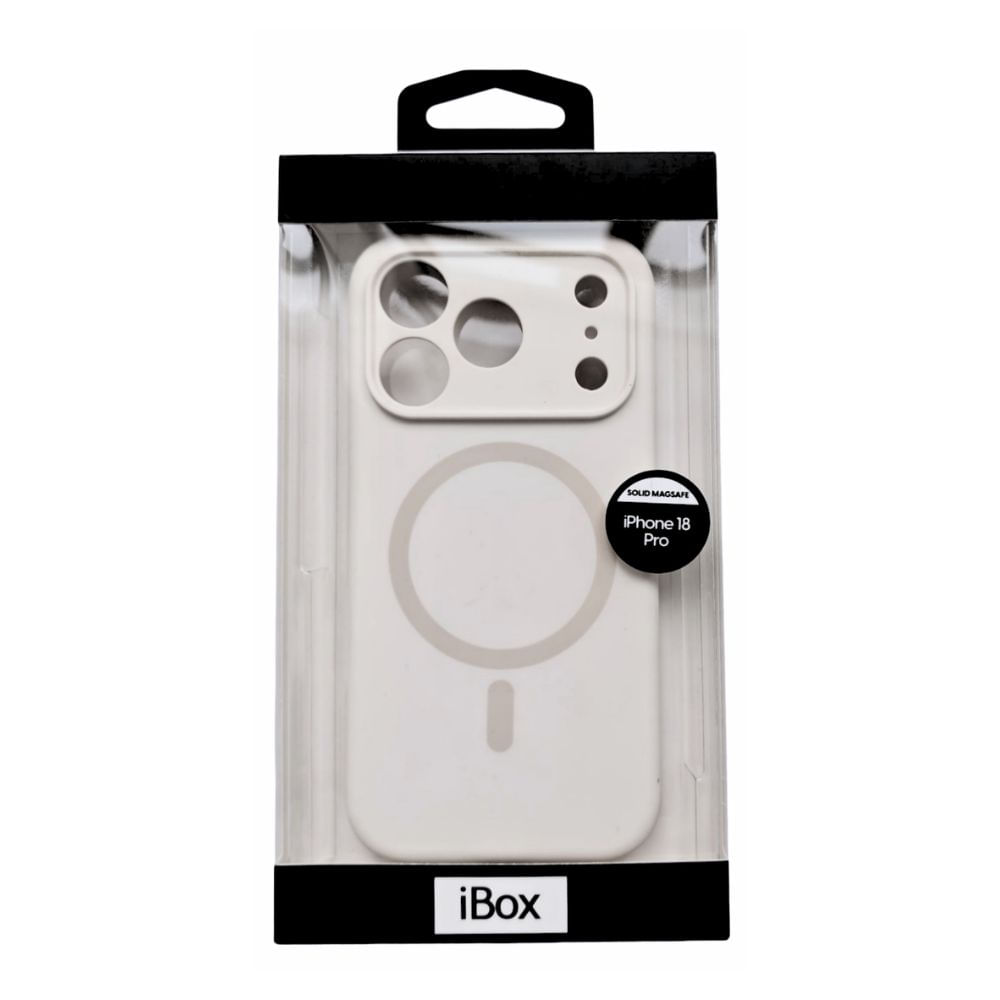 Imagen 2 del producto Case iBox para iPhone 18 Pro Solid MagSafe, compatible con carga inalámbrica, beige