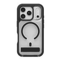 Case Zagg para iPhone 17 Pro Rainier Snap, con MagSafe para carga inalámbrica, con soporte integrado, protección hasta 6.7 m, negro
