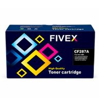 Tóner compatible Fivex 87A CF287A negro para HP LaserJet M501, M506 y M527, rendimiento de 9000 páginas