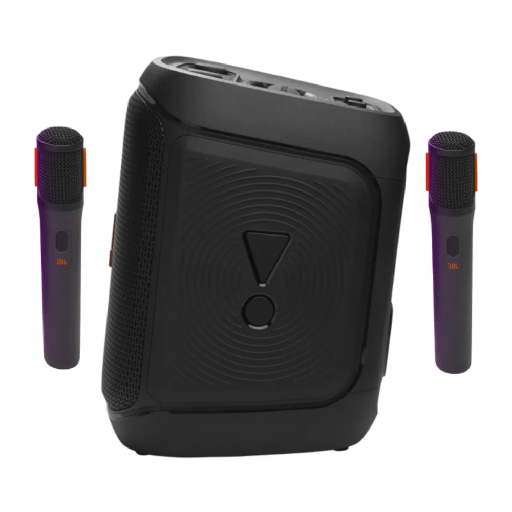 Imagen 2 del producto Parlante Bluetooth JBL PartyBox Encore 2, 100 W RMS, IPX4, hasta 15 horas, negro + 2 micrófonos inalámbricos