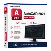 Licencia digital Autodesk AutoCAD 2027 Education, 1 dispositivo, compatible con Windows 11, duración 2 años