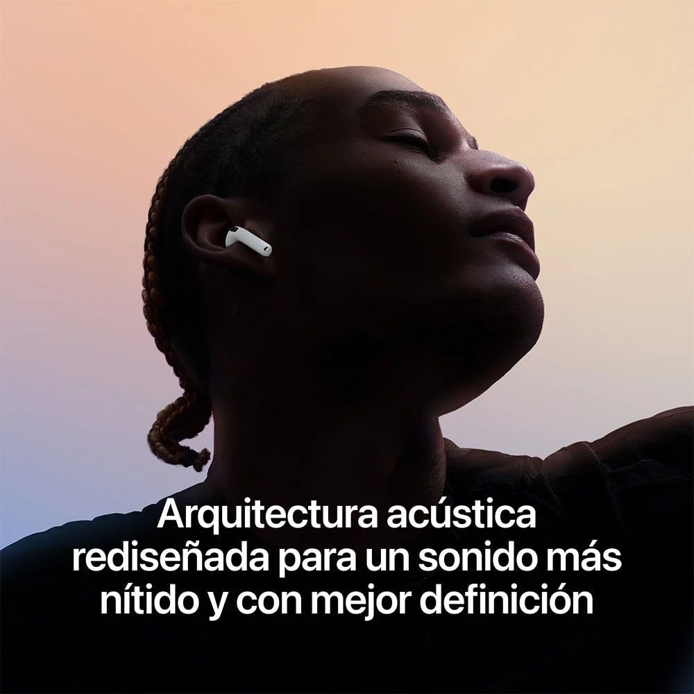 Imagen 2 del producto PREVENTA: Audífonos Bluetooth true wireless Apple AirPods 5, cancelación de ruido, IP57, hasta 20 horas con estuche, blanco
