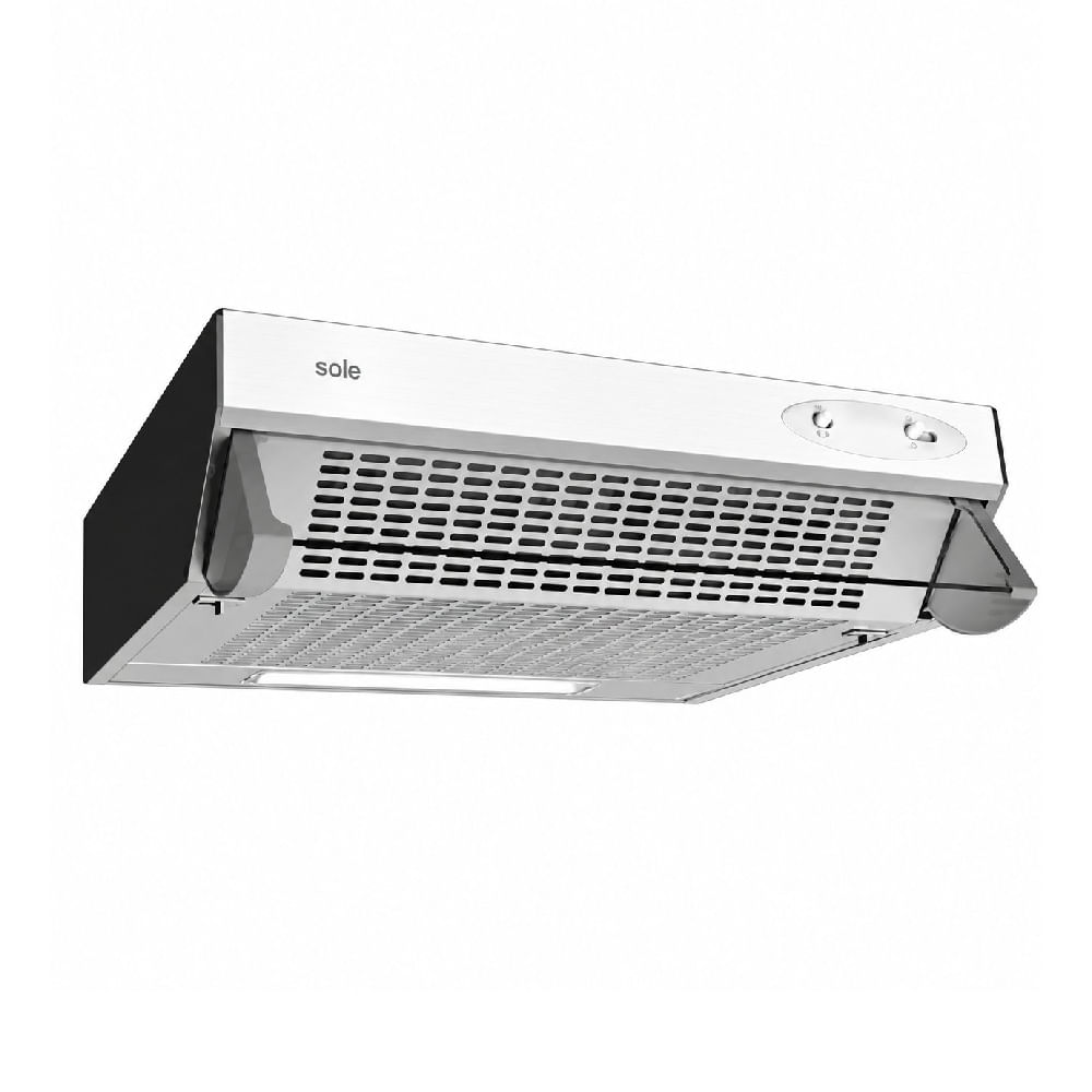 Imagen 2 del producto Campana extractora Sole TURE11GO, 60 cm, 225 metros cúbicos por hora, 3 velocidades, acero gris