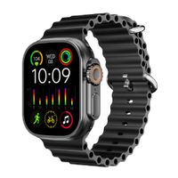 Smartwatch Miccell SM06, pantalla táctil 2.01 pulgadas, sin GPS, resistente al agua IP67, batería de 5 a 7 días, negro