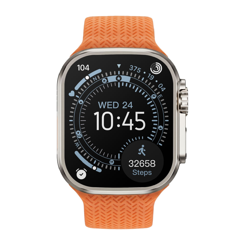 Imagen 2 del producto Smartwatch Miccell SM06, pantalla táctil 2.01 pulgadas, sin GPS, resistente al agua IP67, batería de 5 a 7 días, dorado