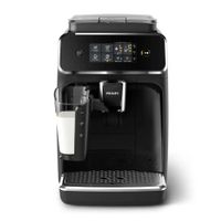 Cafetera superautomática Philips LatteGo EP2231, 1500 W, 12 tazas, molinillo cerámico, pantalla táctil, negro