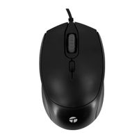 Mouse alámbrico Teros TE-1222S, conexión cable USB, 1600 dpi, 4 botones, negro