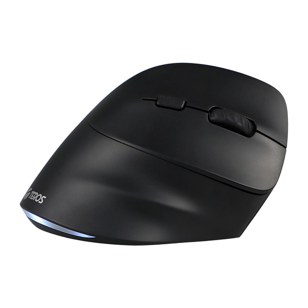Imagen 2 del producto Mouse inalámbrico Teros TE-5169N, conexión cable USB, receptor USB y Bluetooth, 2400 dpi, 6 botones, negro