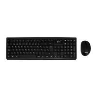 Kit Teros teclado y mouse TE-4071S, membrana, receptor USB, español, negro