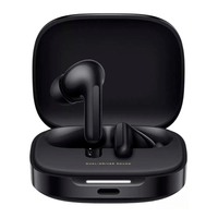 Audífonos Bluetooth true wireless Xiaomi Buds 6, Bluetooth 5.4, ANC, IP54, hasta 35 horas con estuche, negro