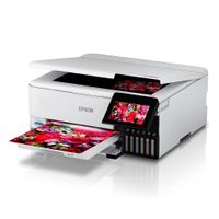 Impresora multifuncional Epson EcoTank L8160 de inyección de tinta fotográfica, Wi-Fi, 6 colores y tanques recargables