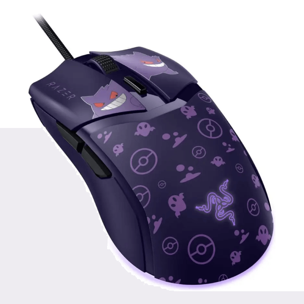 Imagen 2 del producto Mouse gamer con cable Razer Cobra Pokémon Gengar Edition, 8,500 DPI, USB-A, Chroma RGB, negro