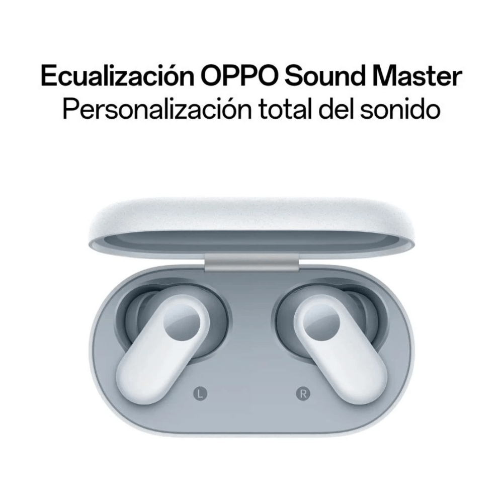 Imagen 2 del producto Audífonos Bluetooth true wireless OPPO Enco Buds2 Pro, cancelación de ruido, IP55, hasta 38 horas con estuche, blanco