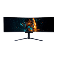 Monitor curvo Teros TE-4921G 49"", OLED, Dual QHD 5120 x 1440, 144 Hz, 0.03 ms, HDMI, DisplayPort, USB Tipo-C, negro