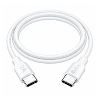 Cable 1Hora USB Tipo-C a USB Tipo-C, 1 m, 60 W, blanco