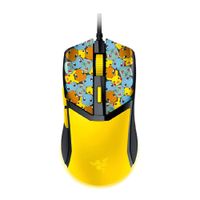 Mouse gamer Razer Cobra Pokémon Kanto Starters Edition, cableado, 8500 DPI, 6 botones, RGB, amarillo