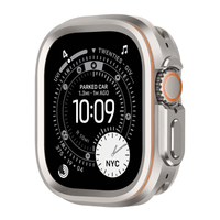 Case para Apple Watch Ultra 1, 2 y 3 Urvoi Caowtan, 49 mm, aleación de titanio y cristal de zafiro sintético, titanio