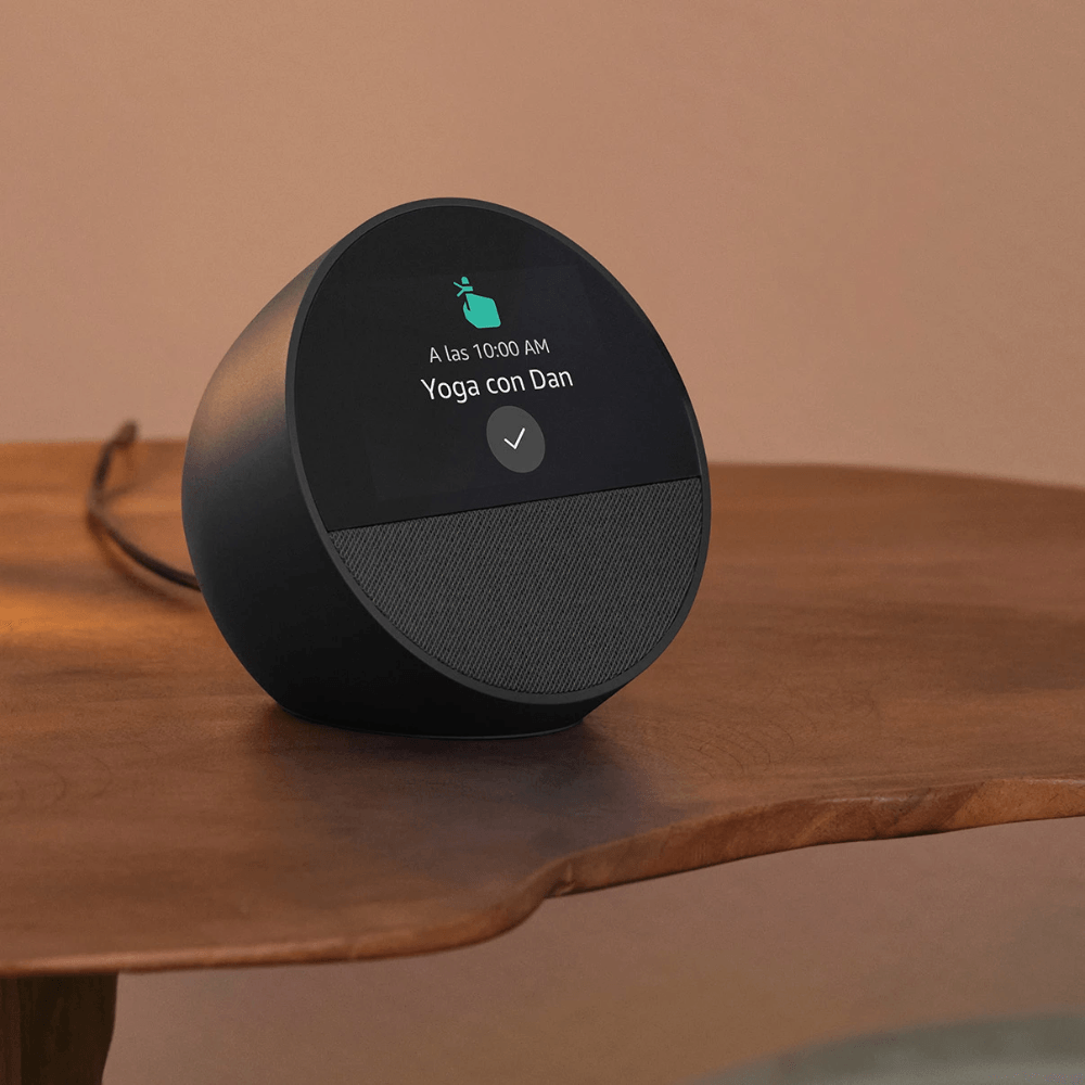 Imagen 2 del producto Amazon Echo Spot 2024, Alexa, Bluetooth 5.0, Wi-Fi, negro