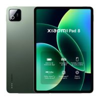 Tablet Xiaomi Pad 8 11.2"", 256GB 8GB RAM, cámara principal 13MP y frontal 8MP, Snapdragon 8s Gen 4, 9200 mAh, green