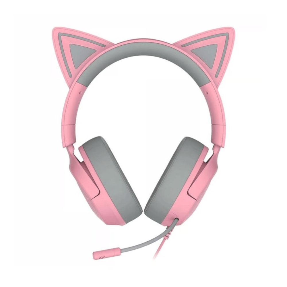 Imagen 2 del producto Audífonos gamer Razer Kraken Kitty V3 X over-ear, cable 3.5 mm, micrófono cardioide, multiplataforma, rosa