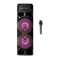 Parlante de torre bluetooth LG XBOOM RNC9, 1000W, con luces, negro