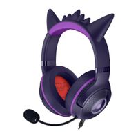 Audífonos gamer Razer Kraken Kitty V2 Chroma Gengar Edition, con micrófono, USB Tipo-A, 92.5 dB, PC y audio USB, RGB, morado