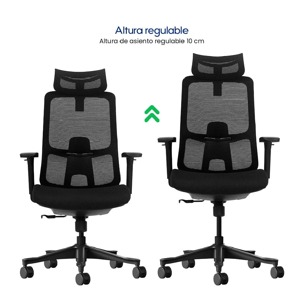 Imagen 2 del producto Silla de oficina Evox Ultimate C20, carga máx. 150 kg, reposabrazos, ergonómico, negro