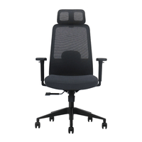 Silla Evox Ultimate C21, carga máx. 150 kg, estructura de poliamida, poliéster, hierro y polimadera, reclinable, negro