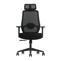 Silla Evox Ultimate C22, carga máx. 150 kg, estructura de poliamida, poliéster, hierro y polimadera, reclinable, negro