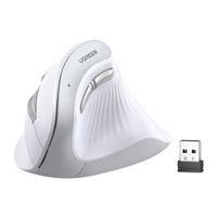 Mouse inalámbrico Ugreen 45759, Bluetooth y receptor USB, 4000 DPI, 5 botones, negro