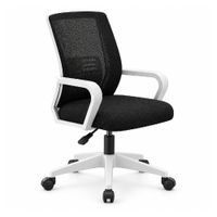 Silla Cadi diseño ergonómico, carga máxima 110 kg, estructura de plástico, no reclinable, blanco