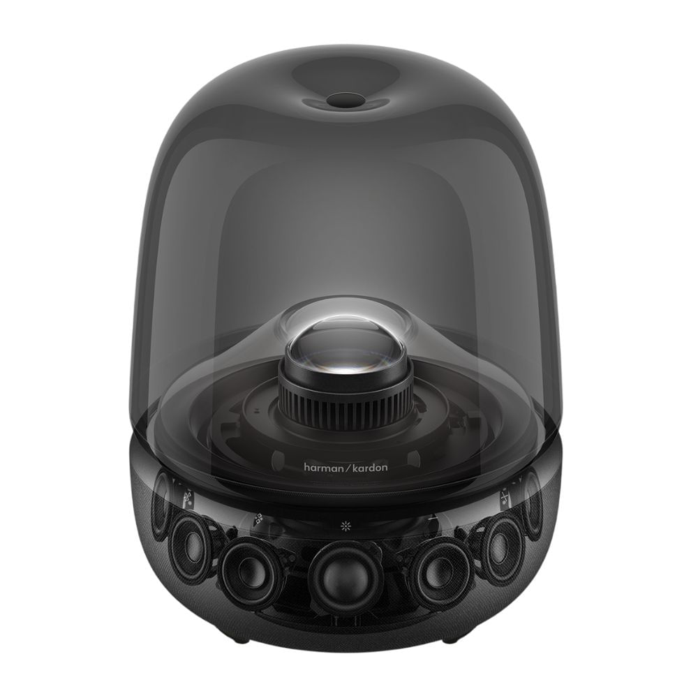 Imagen 2 del producto Parlante de mesa Bluetooth Harman Kardon Aura Studio 5, 160 W RMS, sonido envolvente 360°, negro