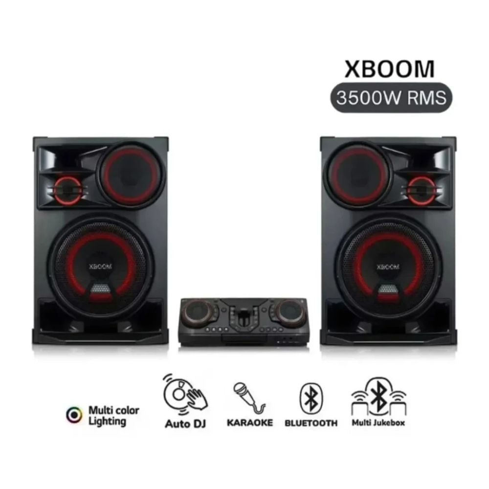 Imagen 2 del producto Equipo de sonido LG XBOOM CL98, Bluetooth, USB, Radio FM, control remoto, negro