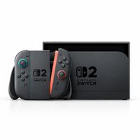 Consola Nintendo Switch 2 edición estándar, 256 GB, Joy-Con 2, resolución 4K, negro y rojo neón