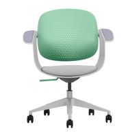 Silla de oficina Evox Ultimate F2G, carga máxima 150 kg, reposabrazos fijos, estructura de poliamida, hierro y aluminio, reclinable, verde