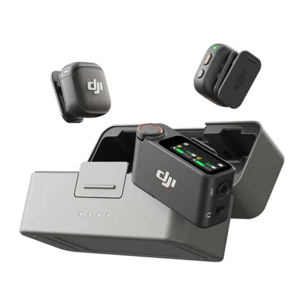 Imagen 2 del producto Micrófono inalámbrico DJI Mic 3, lavalier, doble canal, omnidireccional, Bluetooth 5.4, hasta 28 horas, negro