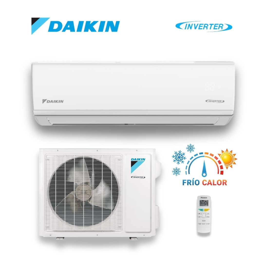 Imagen 2 del producto Aire acondicionado Daikin XS24XL216, 24,000 BTU/h, frío y calor, inverter, cobertura de 30 a 40 m², blanco