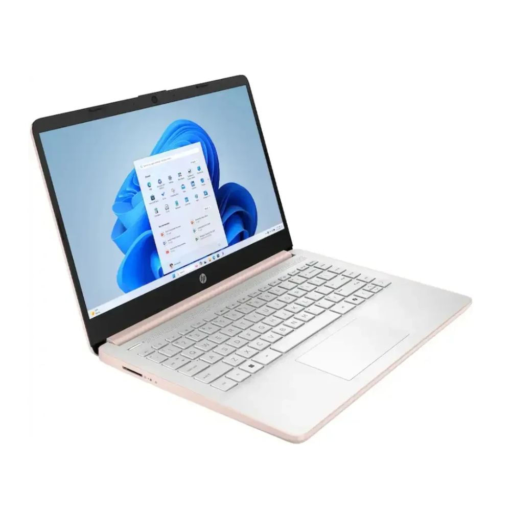 Imagen 2 del producto Laptop HP 14-dq6105dx 14"", Intel N150, 128 GB UFS, 4 GB RAM, Windows 11 Home, rosa dorado pálido