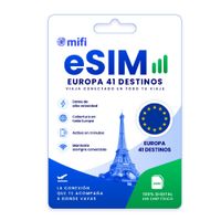 eSIM MIFI Europa 41 países, 5 GB, 7 días, solo datos, para celular liberado