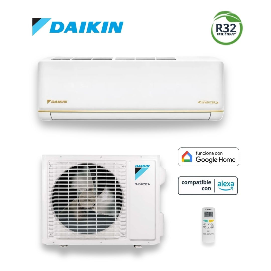 Imagen 2 del producto Aire acondicionado Daikin 12000 BTU, Inverter, WiFi, para 15 a 20 m2, blanco