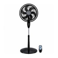 Ventilador Trevely VT-1840 3 en 1, 18 pulgadas, 100W, 3 velocidades, temporizador, control remoto, negro