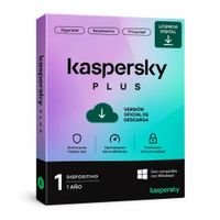 Licencia digital Kaspersky Plus, 1 dispositivo, compatible con Windows 10 y 11, duración 1 año