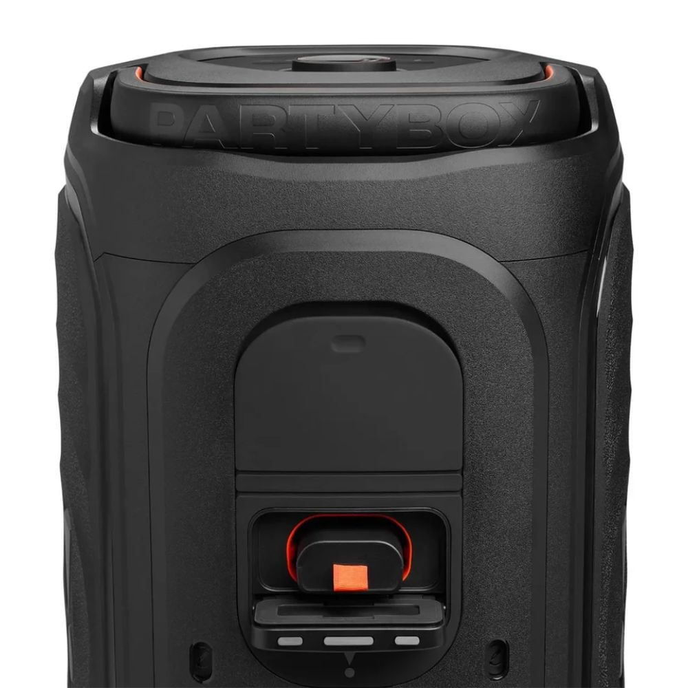 Imagen 2 del producto Parlante de torre Bluetooth JBL PartyBox 130, 200 W RMS, Bluetooth 6.0, hasta 15 horas de reproducción, resistente a salpicaduras IPX4, luces LED, neg