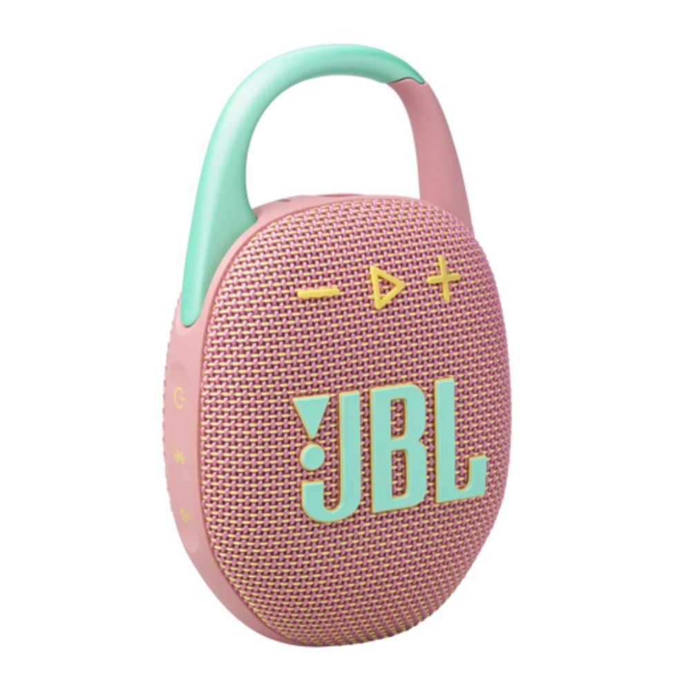 Imagen 2 del producto Parlante Bluetooth JBL Clip 5, 7 W RMS, resistente al agua IP67, hasta 15 horas de reproducción, rosado