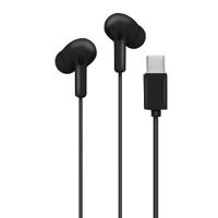 Audífonos Izuum DEP2413, in ear, USB Tipo C, con micrófono y control de volumen, negro