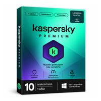 Licencia digital Kaspersky Premium, 10 dispositivos, compatible con Windows 10 y 11, duración 1 año