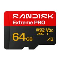 Memoria micro SD SanDisk Extreme Pro, 64GB, clase 10, velocidad de lectura 200 MB/s y escritura 90MB/s