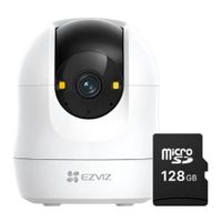 Cámara de seguridad EZVIZ C6N G1, Wi-Fi, 2K, giro de 350 grados, microSD 128 GB, blanco