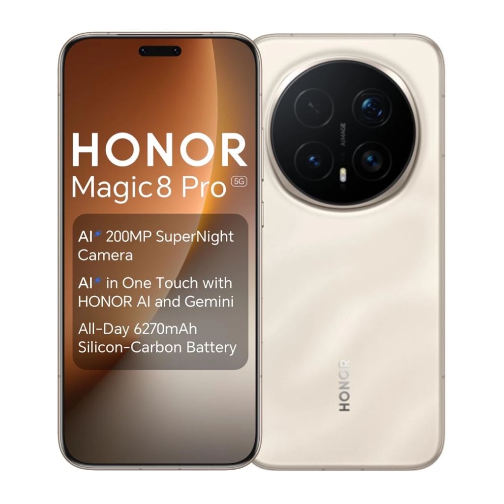 Imagen 2 del producto Celular Honor Magic 8 Pro 5G, 512 GB, 12 GB RAM, cámara trasera 200 MP y frontal 50 MP, 6.71"", dorado