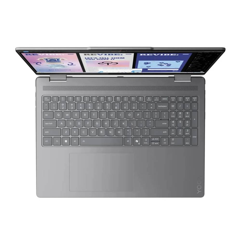 Imagen 2 del producto Laptop Lenovo Yoga 7 2-in-1 16ILL10 16"", Intel Core Ultra 7-256V, 512GB SSD, 16GB RAM, Windows 11 Home, luna grey